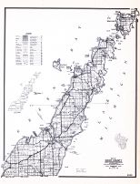Door County, Wisconsin State Atlas 1956 Highway Maps